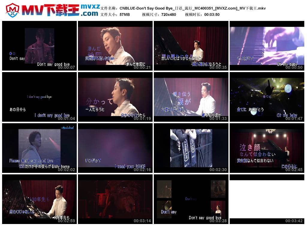 CNBLUE-Don't Say Good Bye_日语_流行_MC400351
